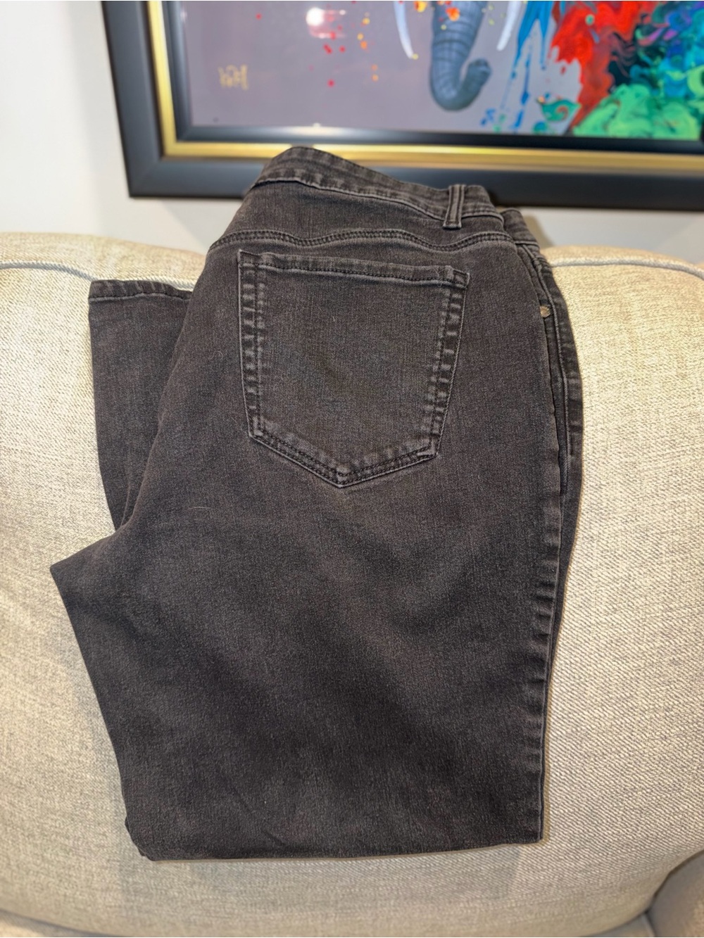 Falls Creek Black High-Rise Denim Pants